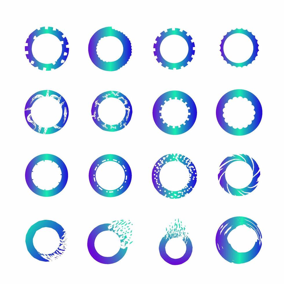 Futuristic Interface Gear Wheels vector