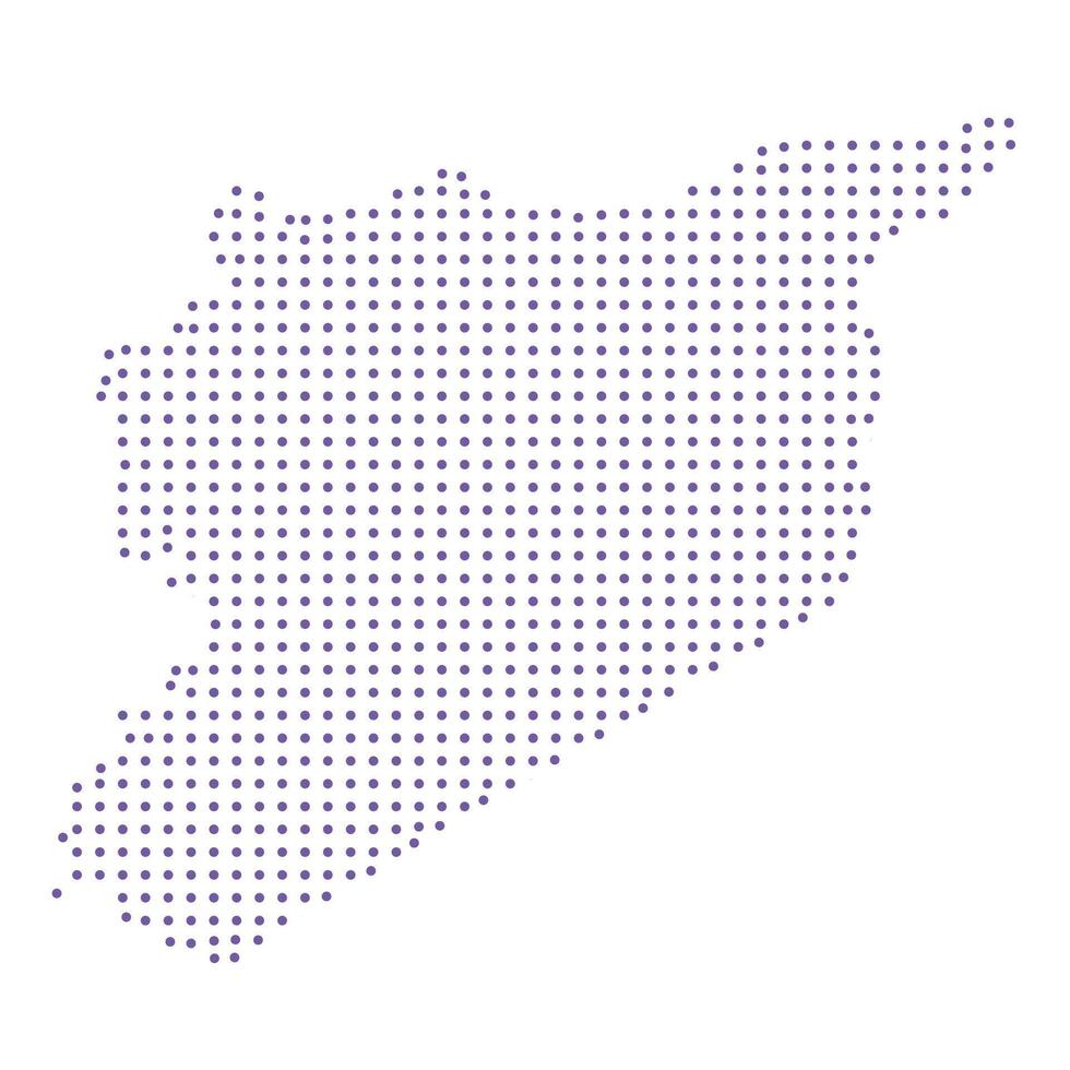 Syria map dotted pattern design purple circle vector