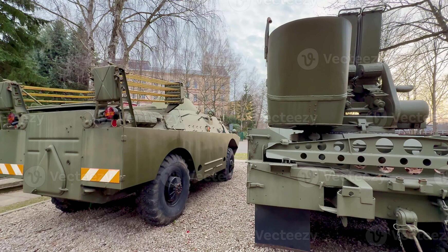 An impressive view of various military vehicles that showcase their robust design along with multiple functionalities photo