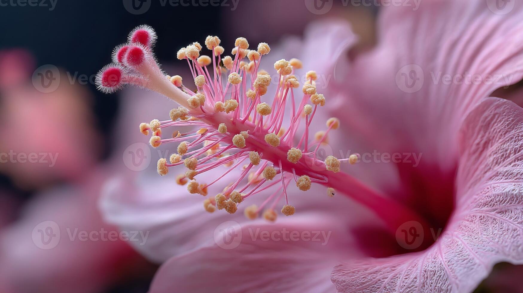 Hibiscus Flower Macro Photography photo
