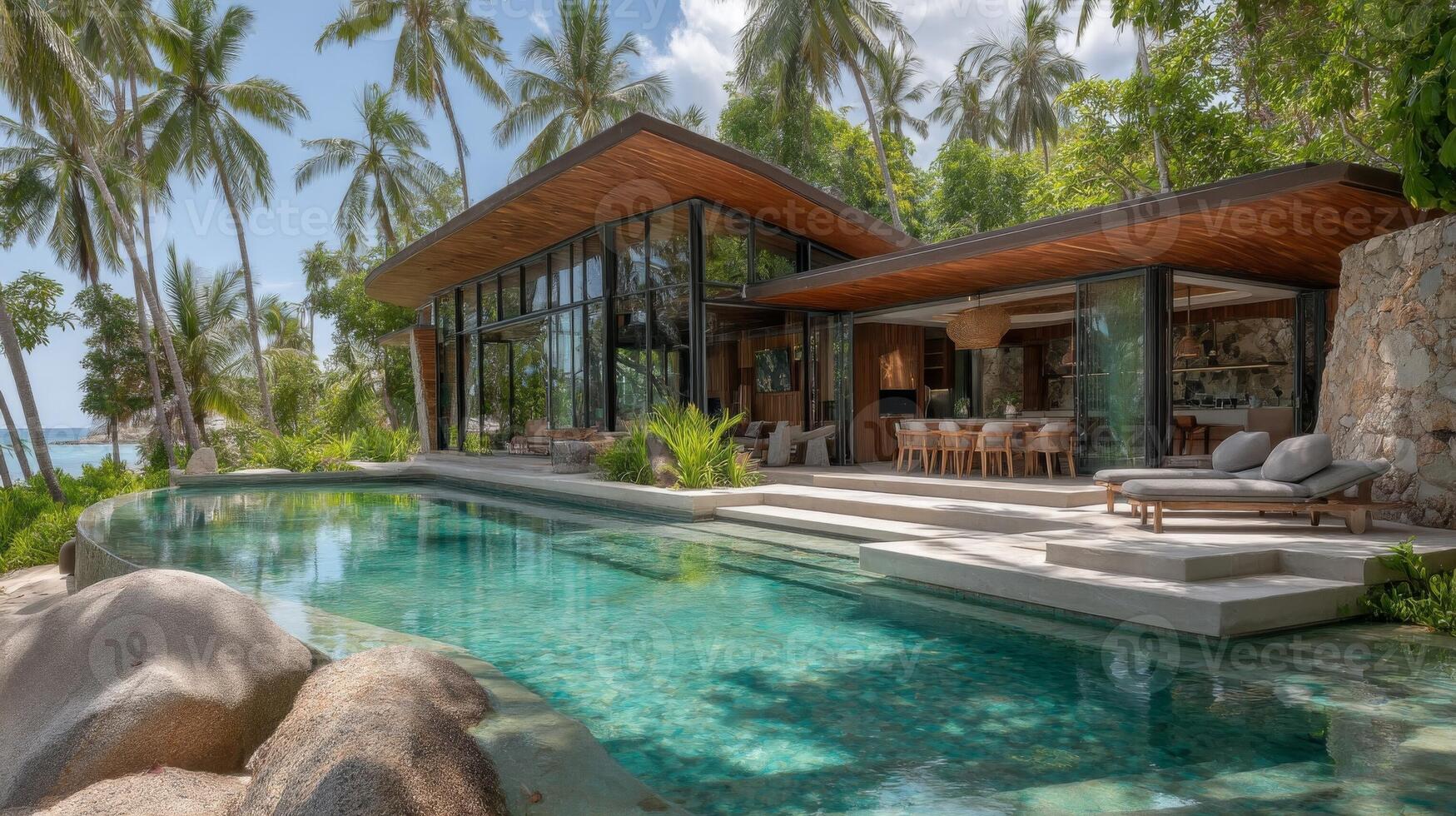 Luxury Tropical Villa with Infinity Pool and Ocean View photo