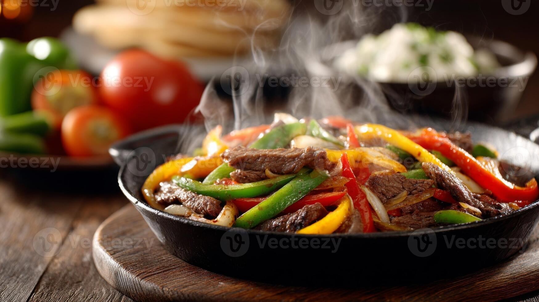 Sizzling Beef Fajitas with Bell Peppers and Onions photo