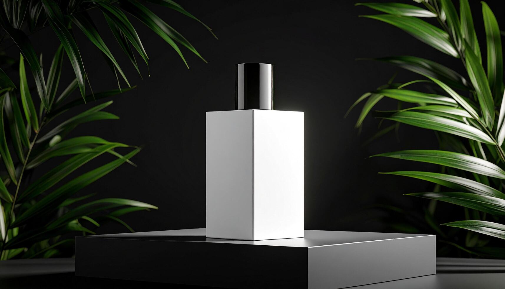 White Trapezoid Face Cream From Below photo