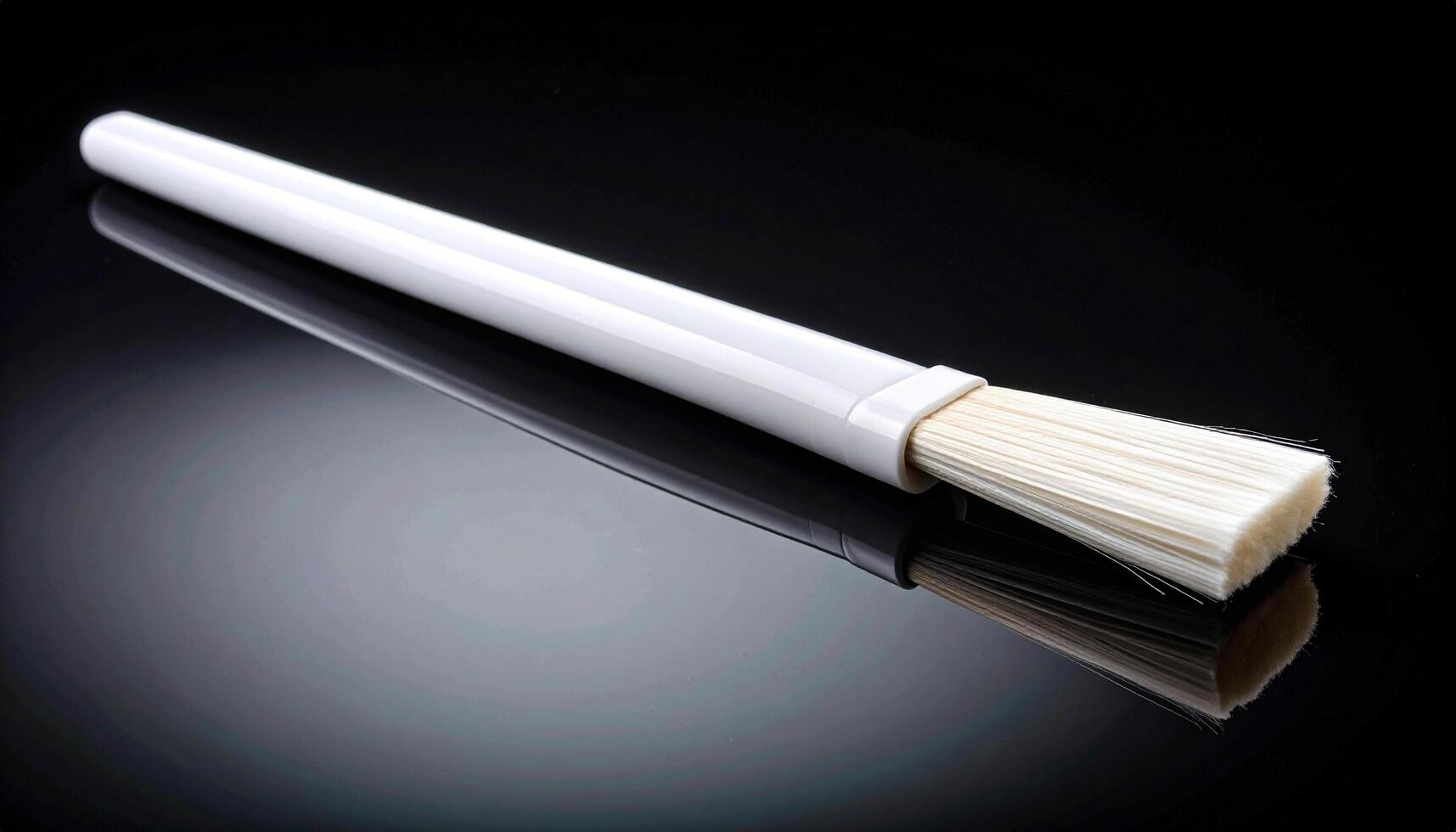 White Mixing Stick For Paint On Glass Black photo