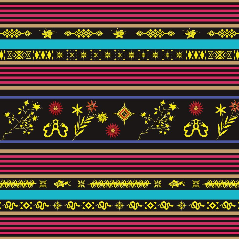 traditional contemporary unique own custom made tribal pattern ethnic ornament art wallpaper background suitable for your textile design vector