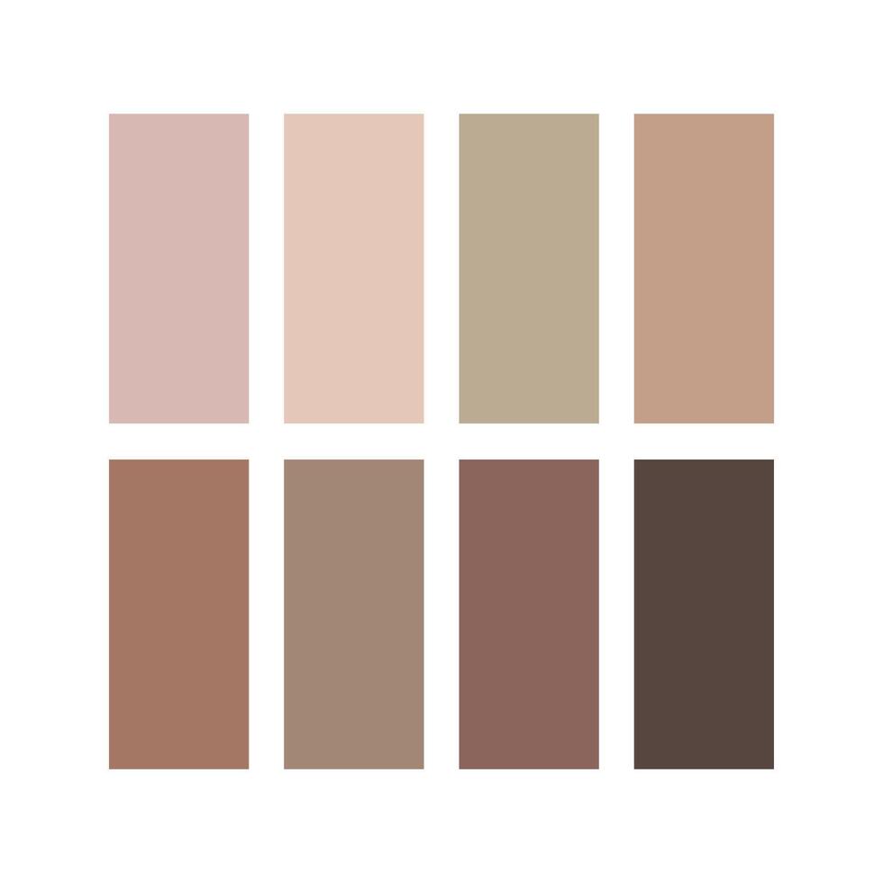 Neutral Color Palette for Design and Branding vector