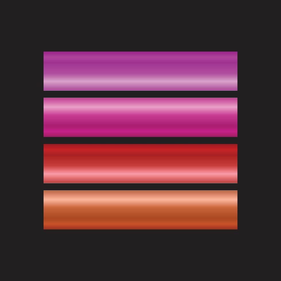 Color Palette A Collection of Gradient Bars vector