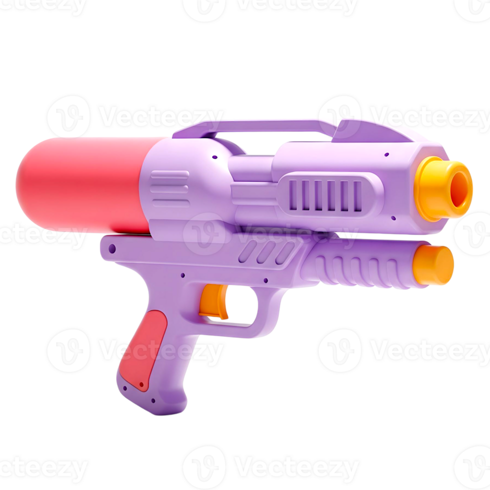 minimalist 3D water gun in cheerful and fun design png