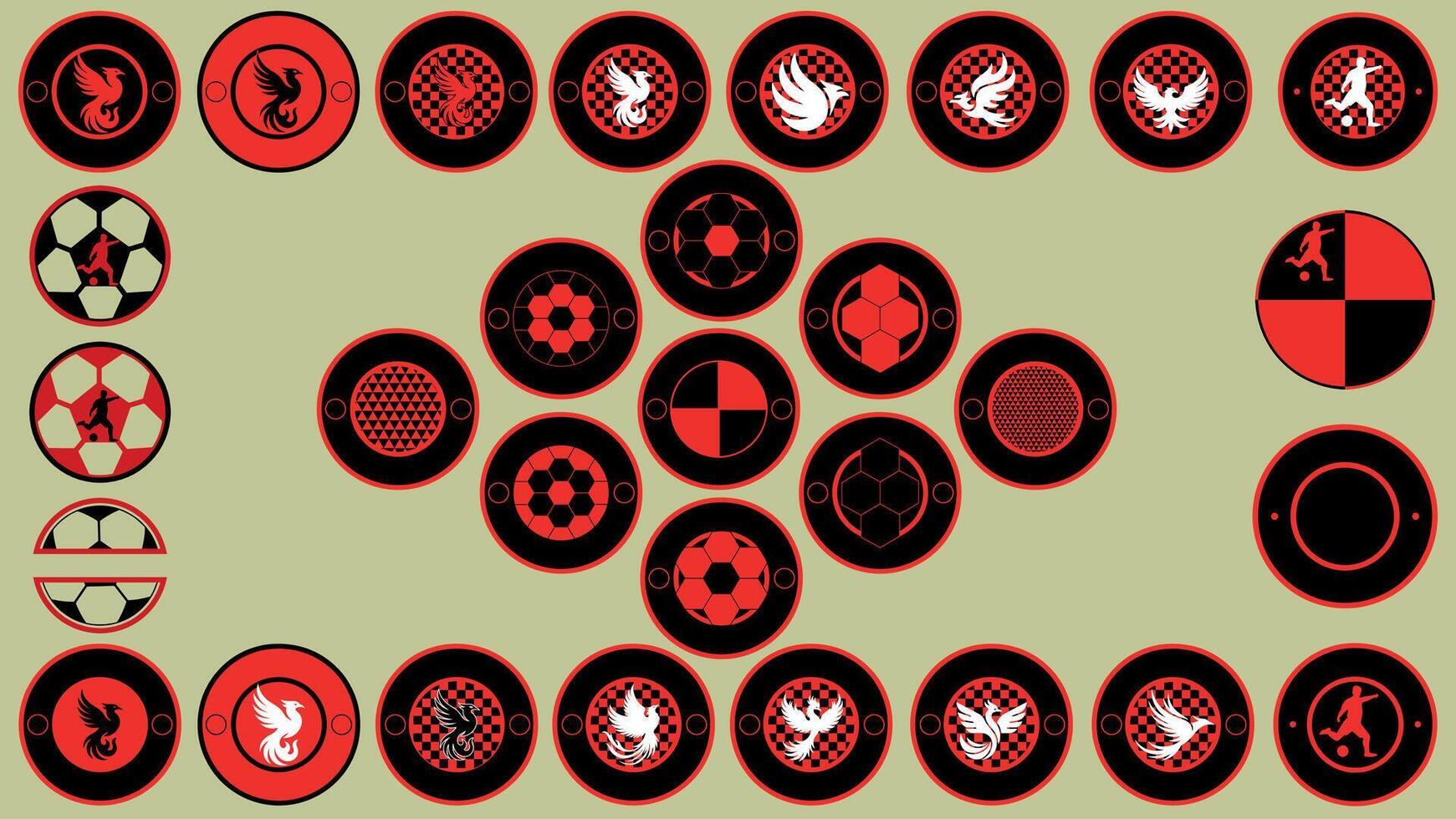 Collection of sports emblems vector