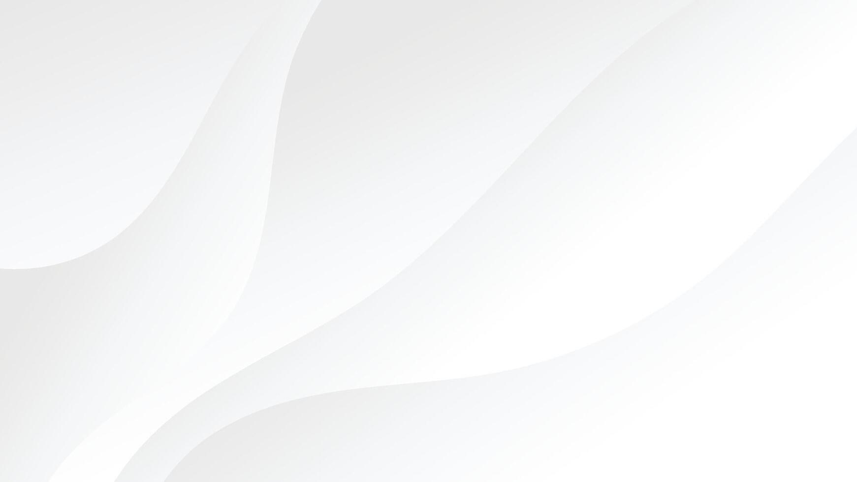 abstract white background with decorative curve lines vector