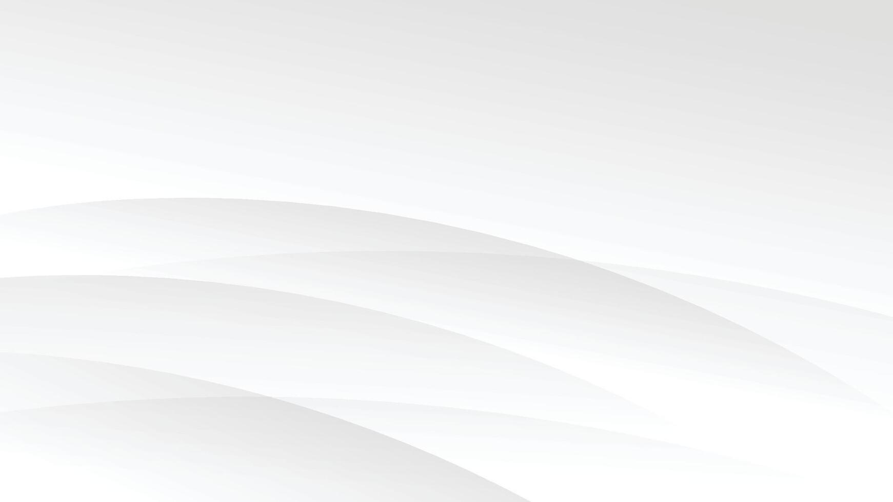 abstract white and grey background with decorative modern curve lines vector