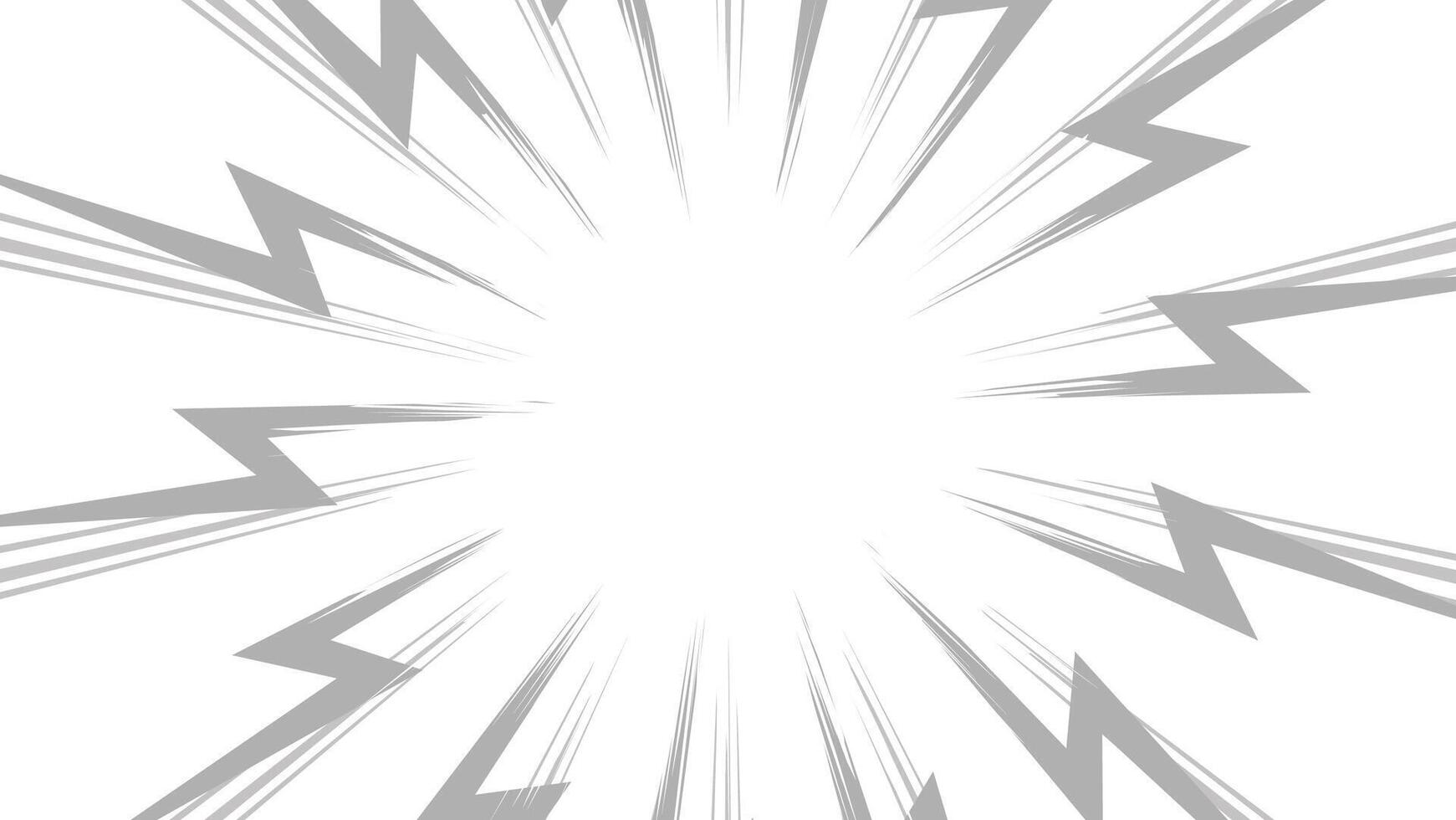 exploding comic ray lines background vector