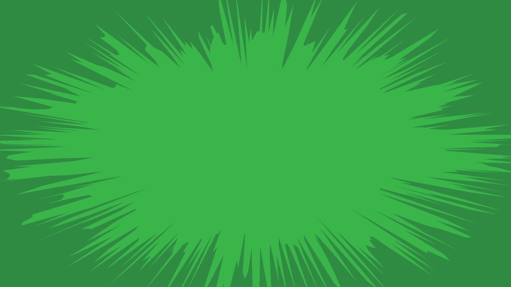 abstract green exploding background with blank space vector