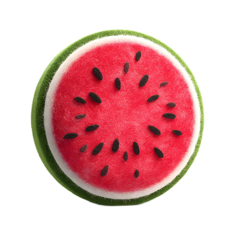 A close up view of a freshly cut ripe and vibrant red watermelon slice revealing its juicy texture and sweet flavor perfect for a healthy and refreshing summer snack png