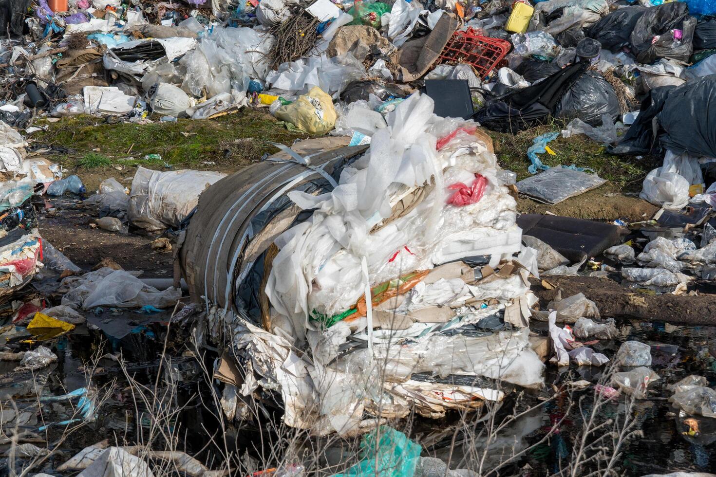 A pile of garbage photo