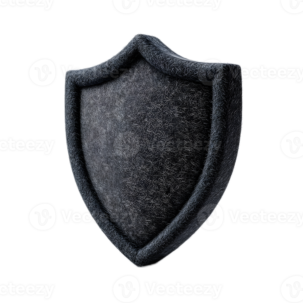 A gray shield shaped icon symbolizing protection security and privacy for digital or online applications png