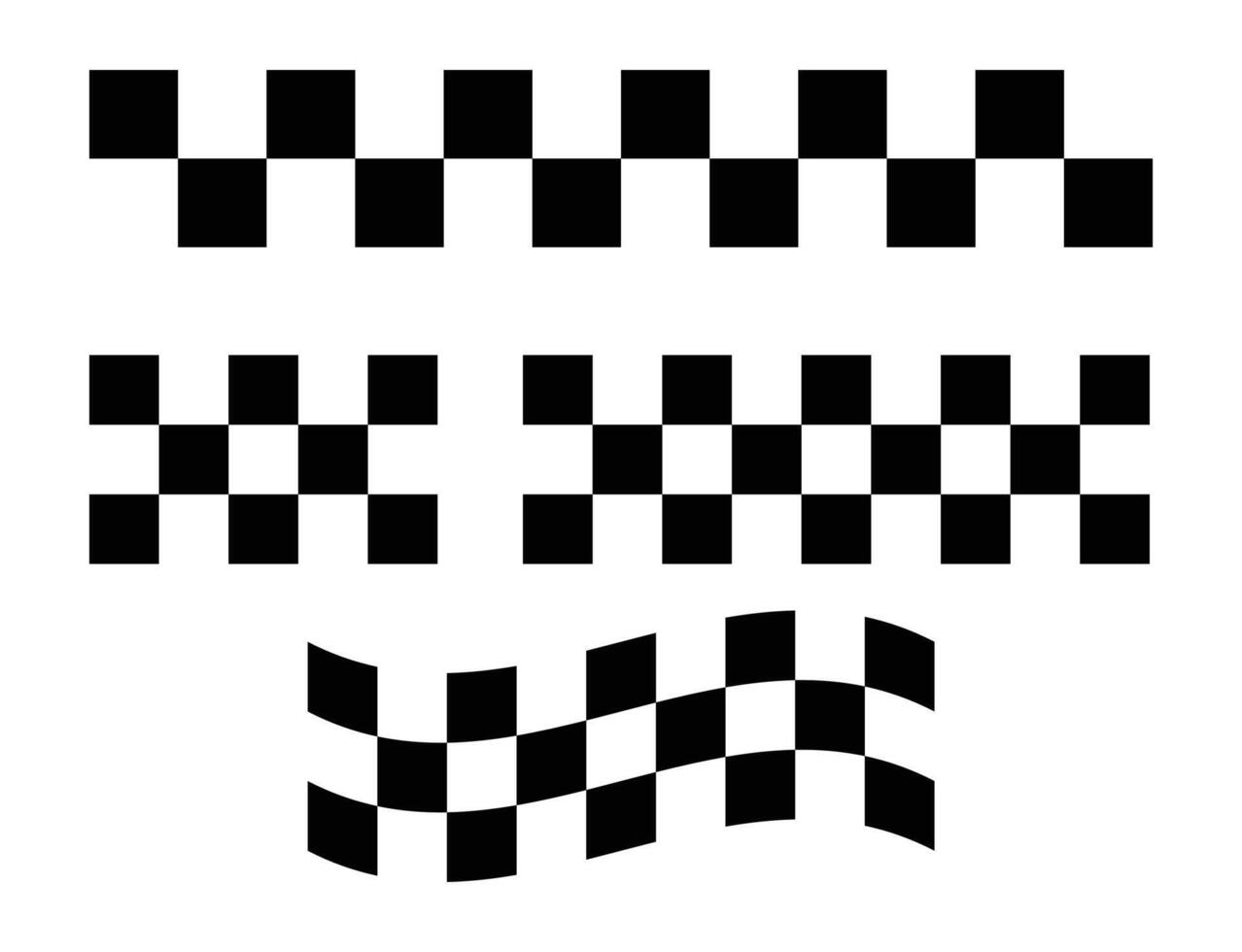 checkerboard racing flag design vector