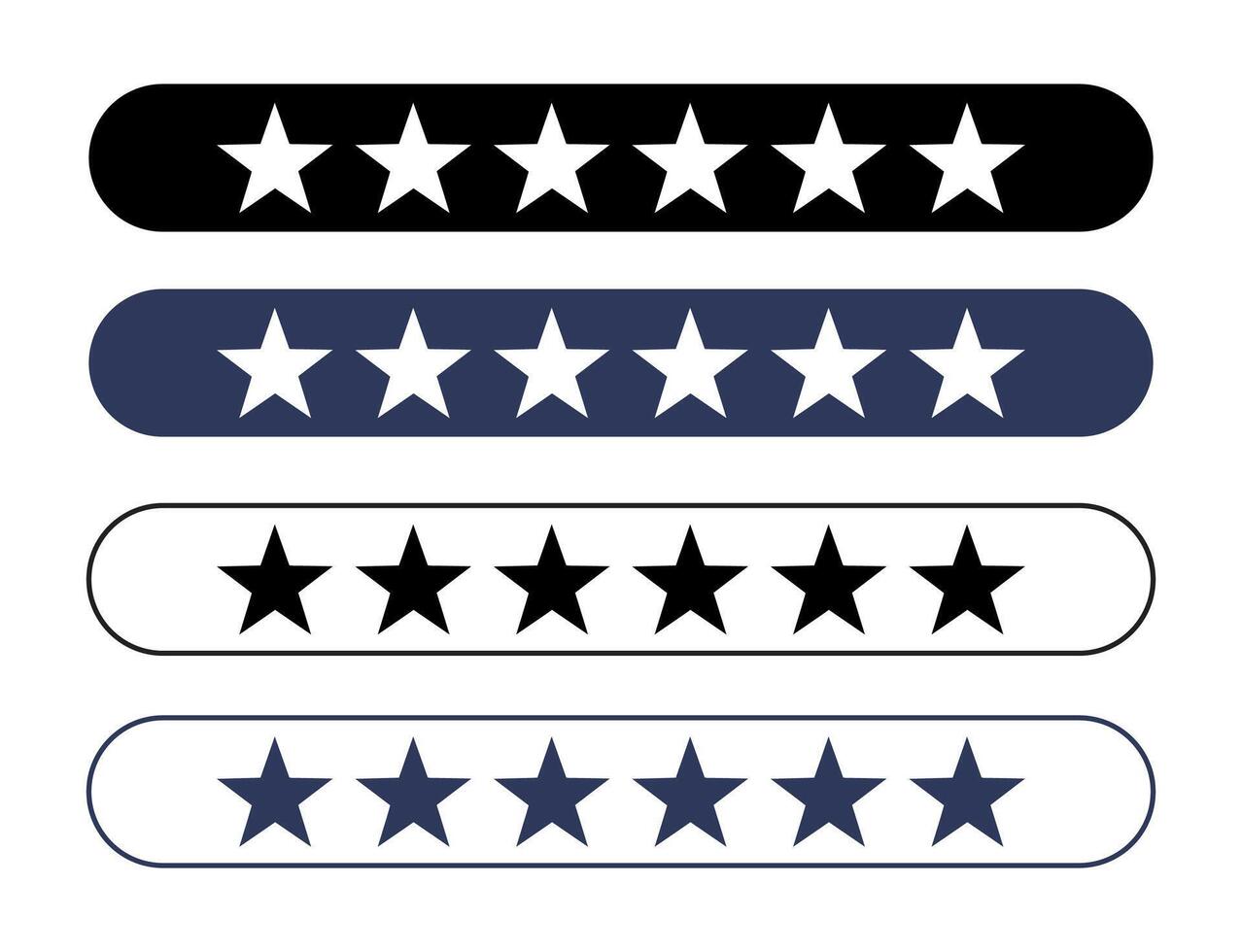 Stars on frame collection vector