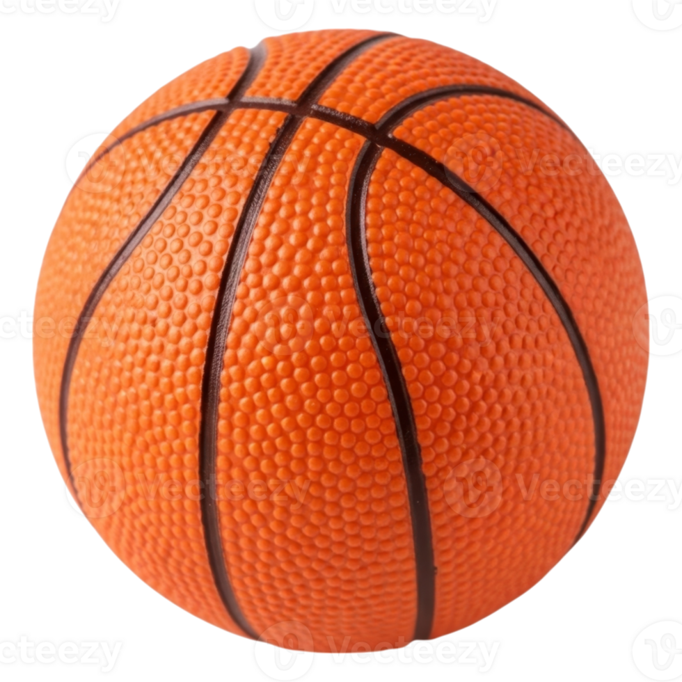 Close-up of textured orange basketball with black lines png
