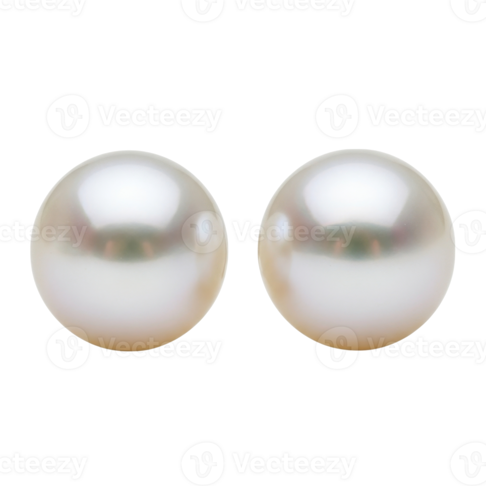 Elegant white pearl earrings unique round gemstones with lustrous finish and sophisticated style png