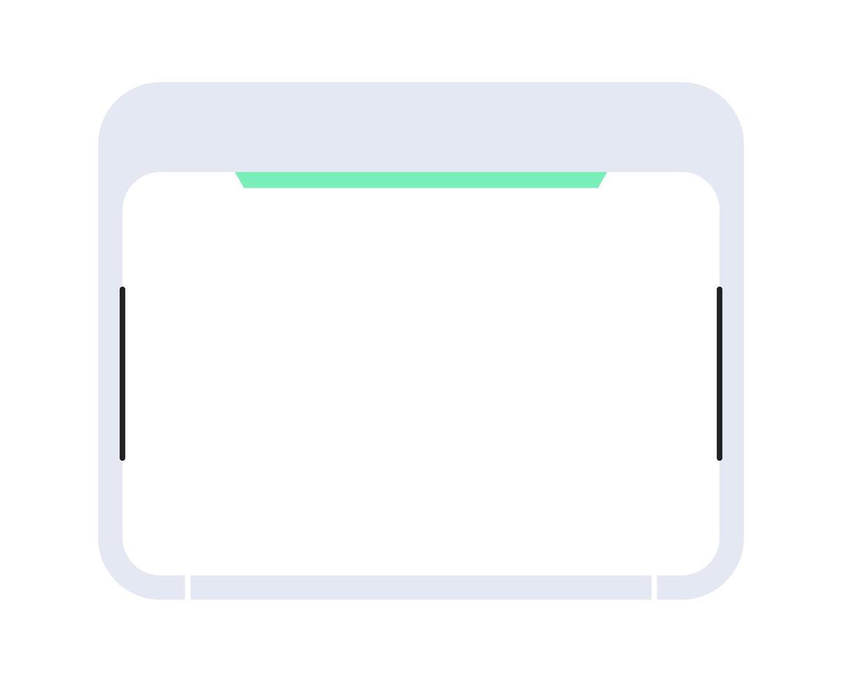 Minimal Futuristic Frame. Interface Overlay Graphic Design. SciFi Lower Third UI Template. vector