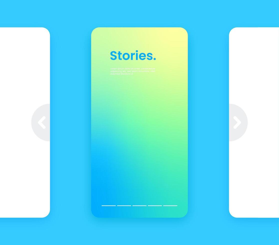 Fluid banner template illustration. Abstract background. Colorful gradient vertical background. vector