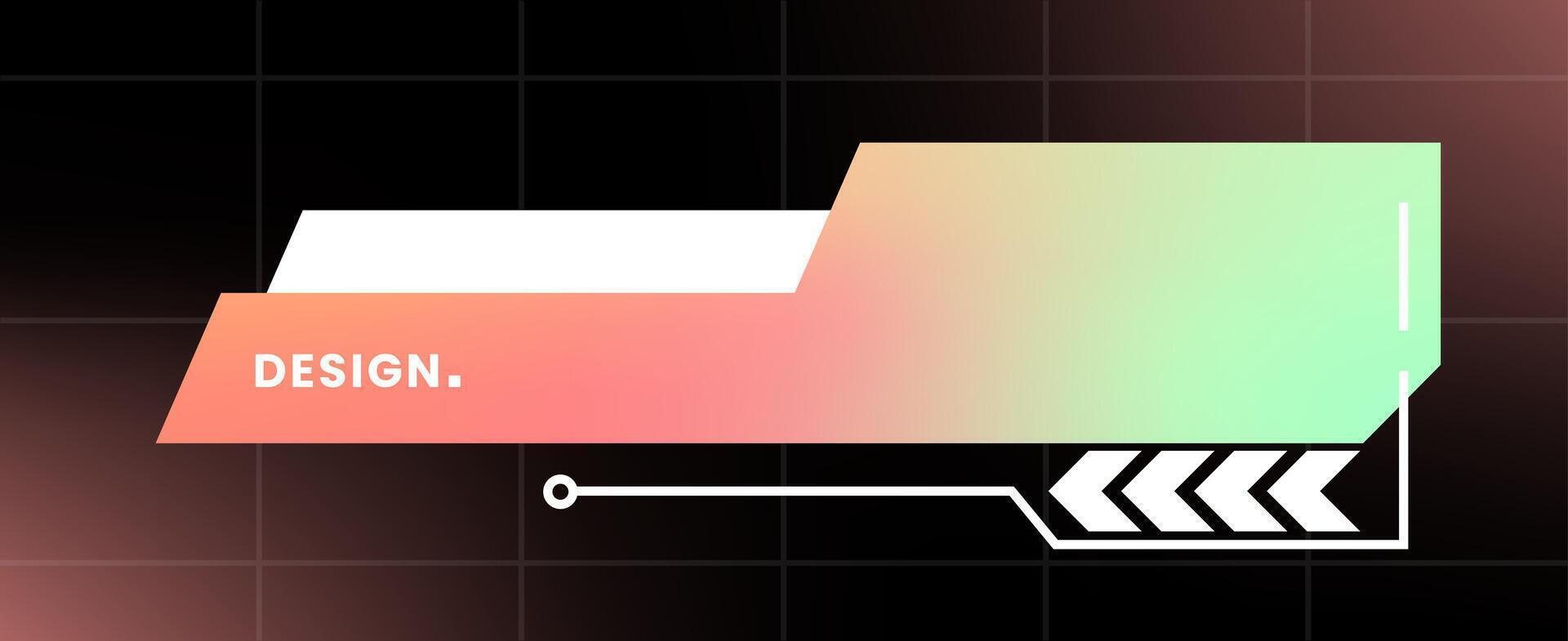 Futuristic pop up interface. Modern pop up window illustration. vector