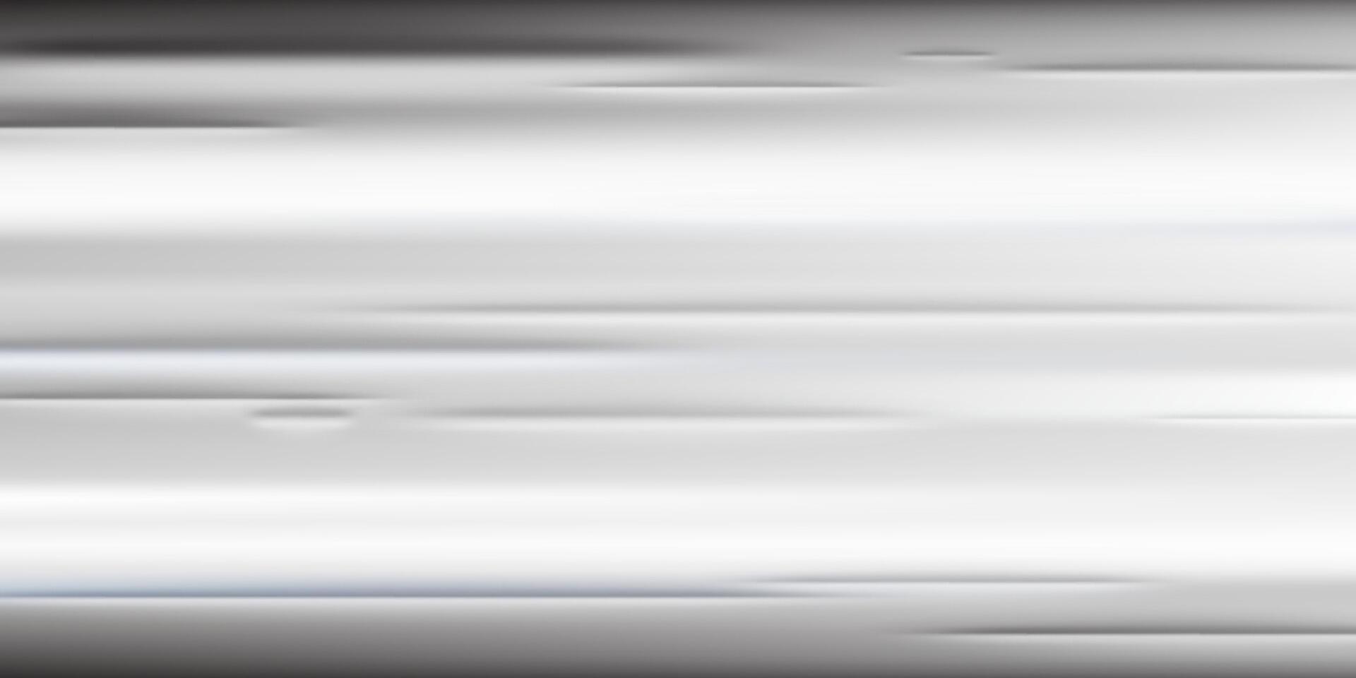 Silver foil background. Shiny metal gradient. Chrome mirror grey and white aluminum surface. Stainless texture with glass effect. Platinum gradation with realistic reflection vector