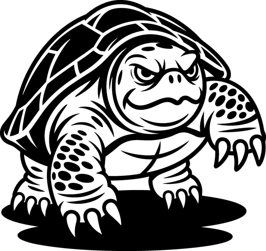 Snapping Turtle with Attitude vector