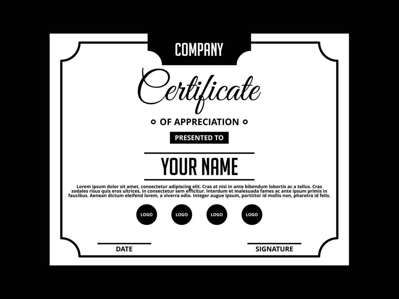 Modern Certificate Template Design, Professional Diploma and Award Backgrounds vector
