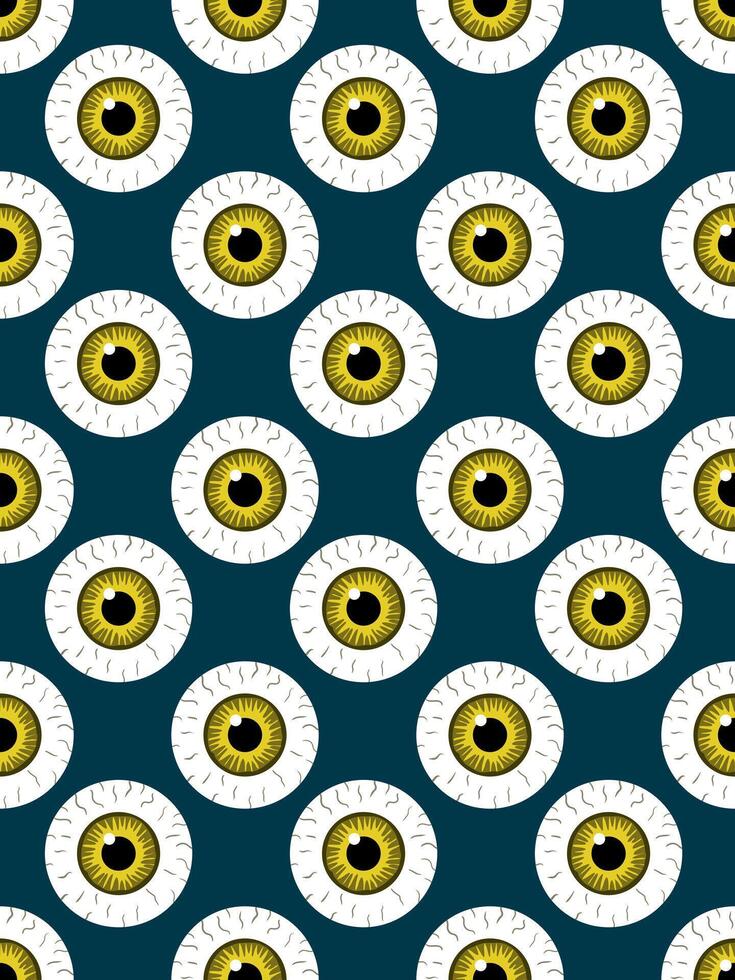 abstract yellow and white eye pattern a minimalist yet unsettling background ideal for horror themes parties and textiles vector
