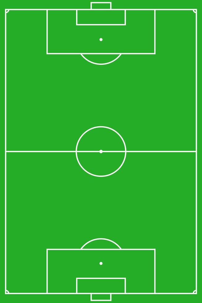 Soccer field Football Pitch Layout icon symbol illustration vector