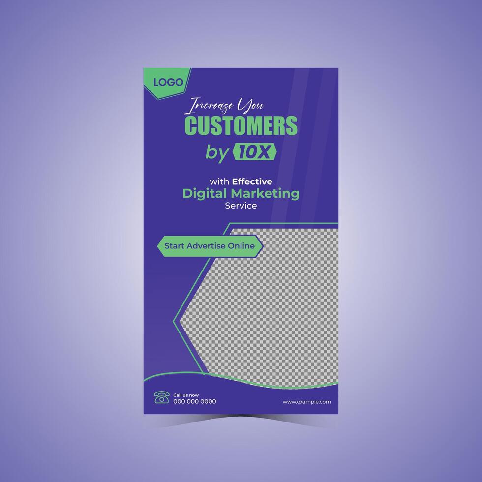 Hiring social media post layout vector