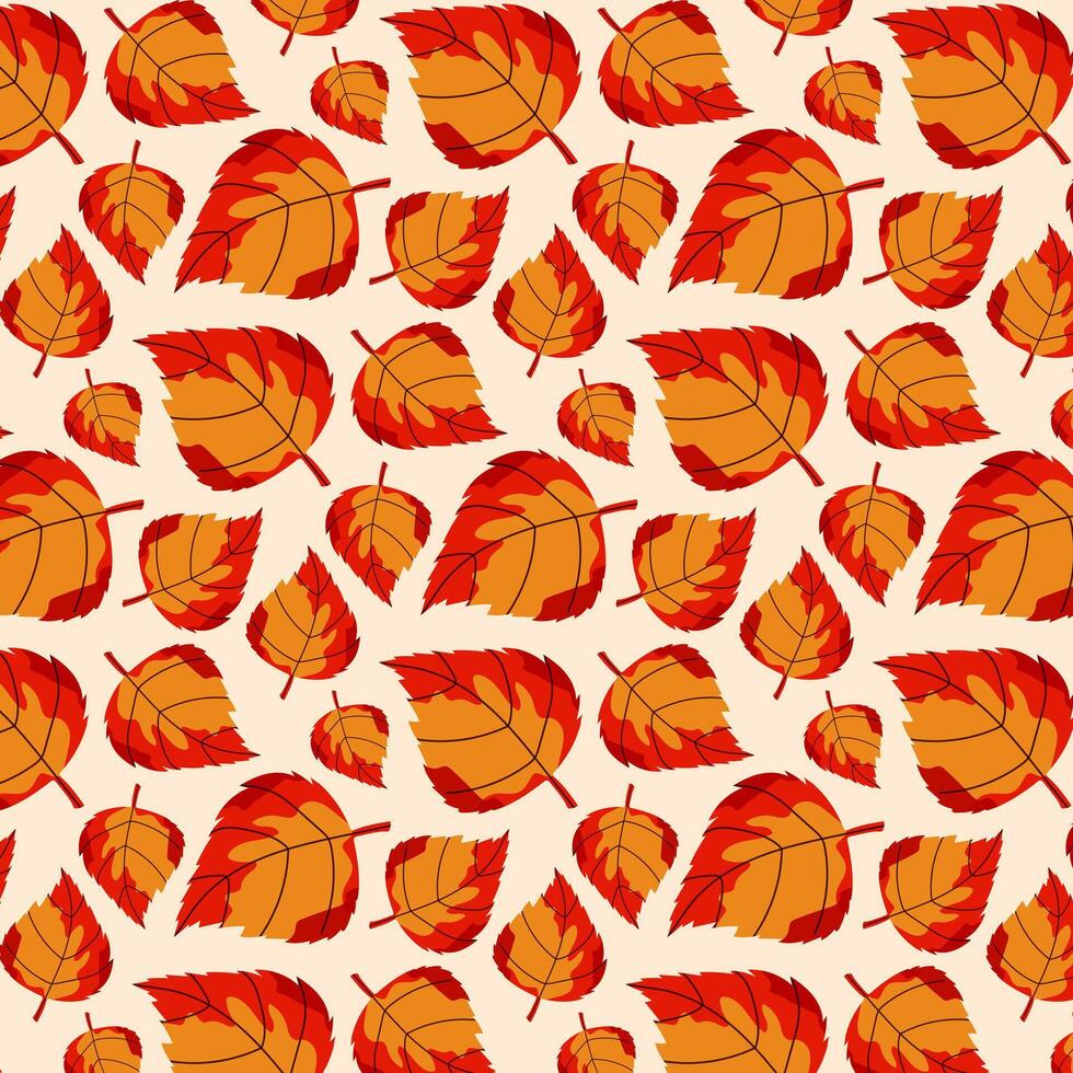 Golden autumn, background with autumn leaves. vector
