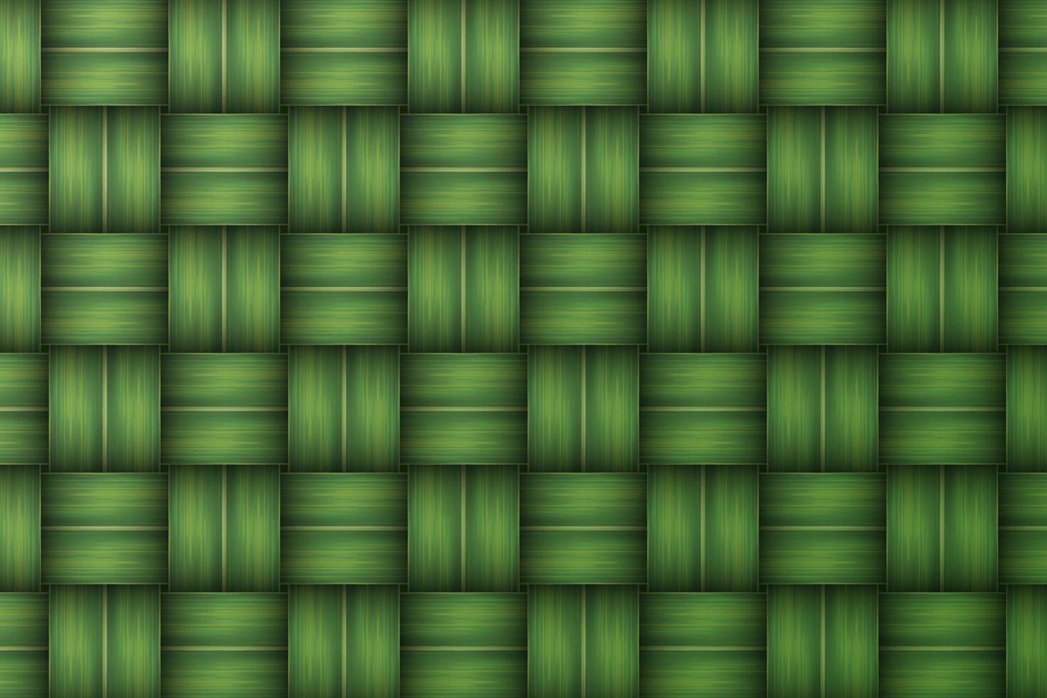 green woven pattern texture vector