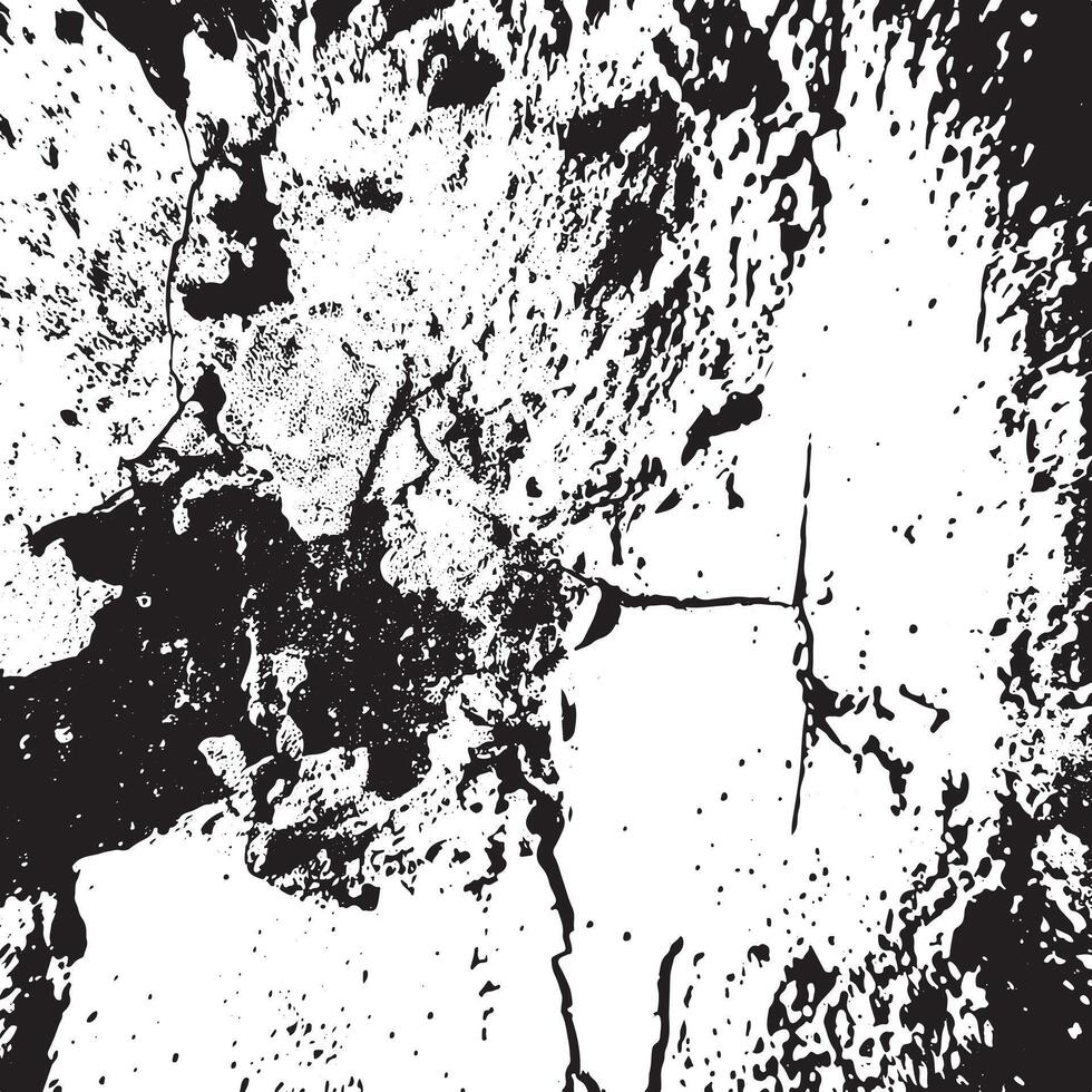 Grunge black and white background texture with cracked concrete wall and splatter details perfect for posters, prints, digital artwork, distressed designs, and urban graphics vector