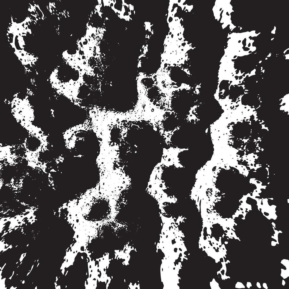 Black and white grunge texture with irregular splashes and abstract blotches perfect for overlays backgrounds graphic design posters and creative artistic compositions vector