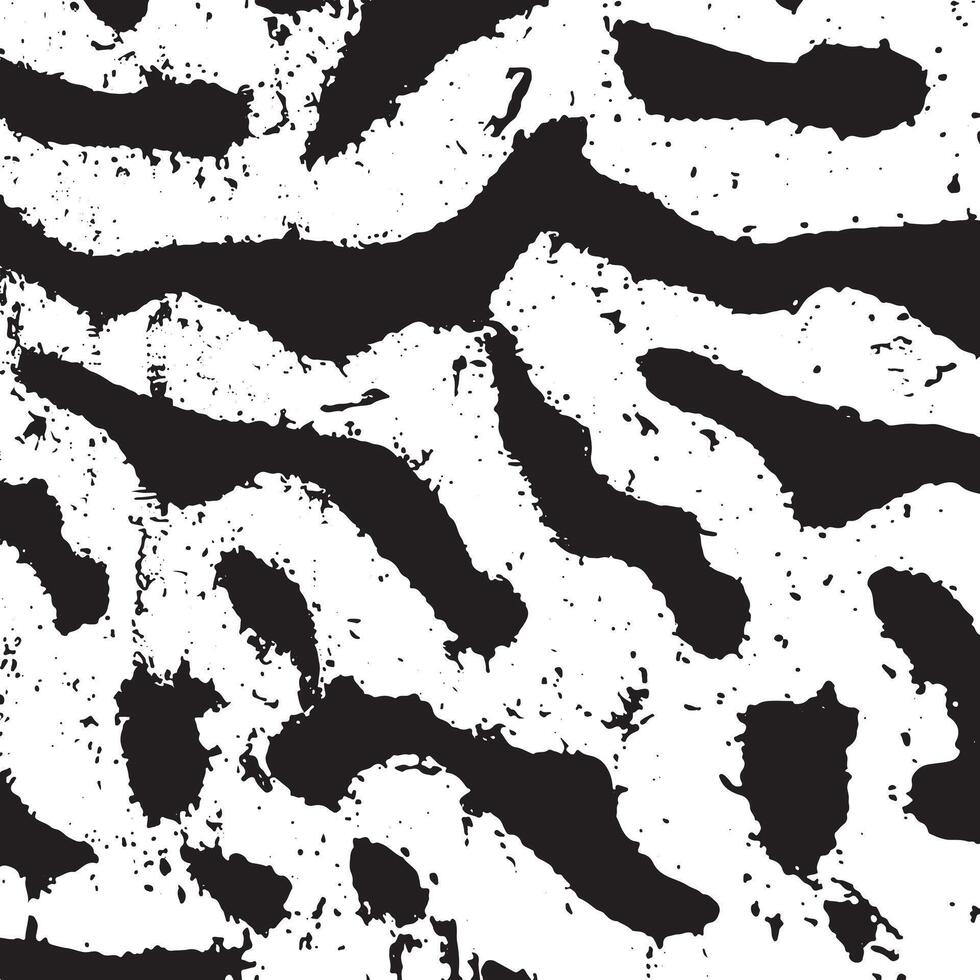 Black and white abstract background texture with organic wavy patterns and splatter effects perfect for digital art, print design, posters, grunge themes, and creative visuals vector