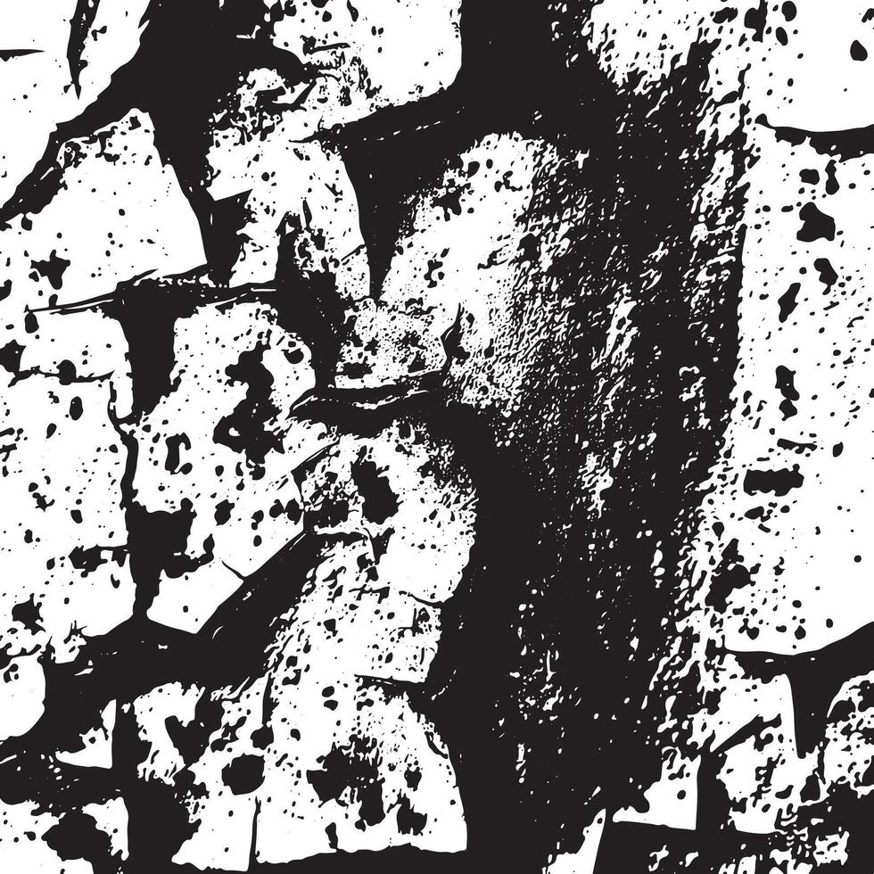 Grunge black and white background texture with cracked wall effect and splatter details ideal for posters, prints, urban artwork, digital designs, and creative compositions vector