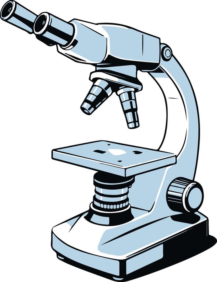 Microscope illustration clip art vector