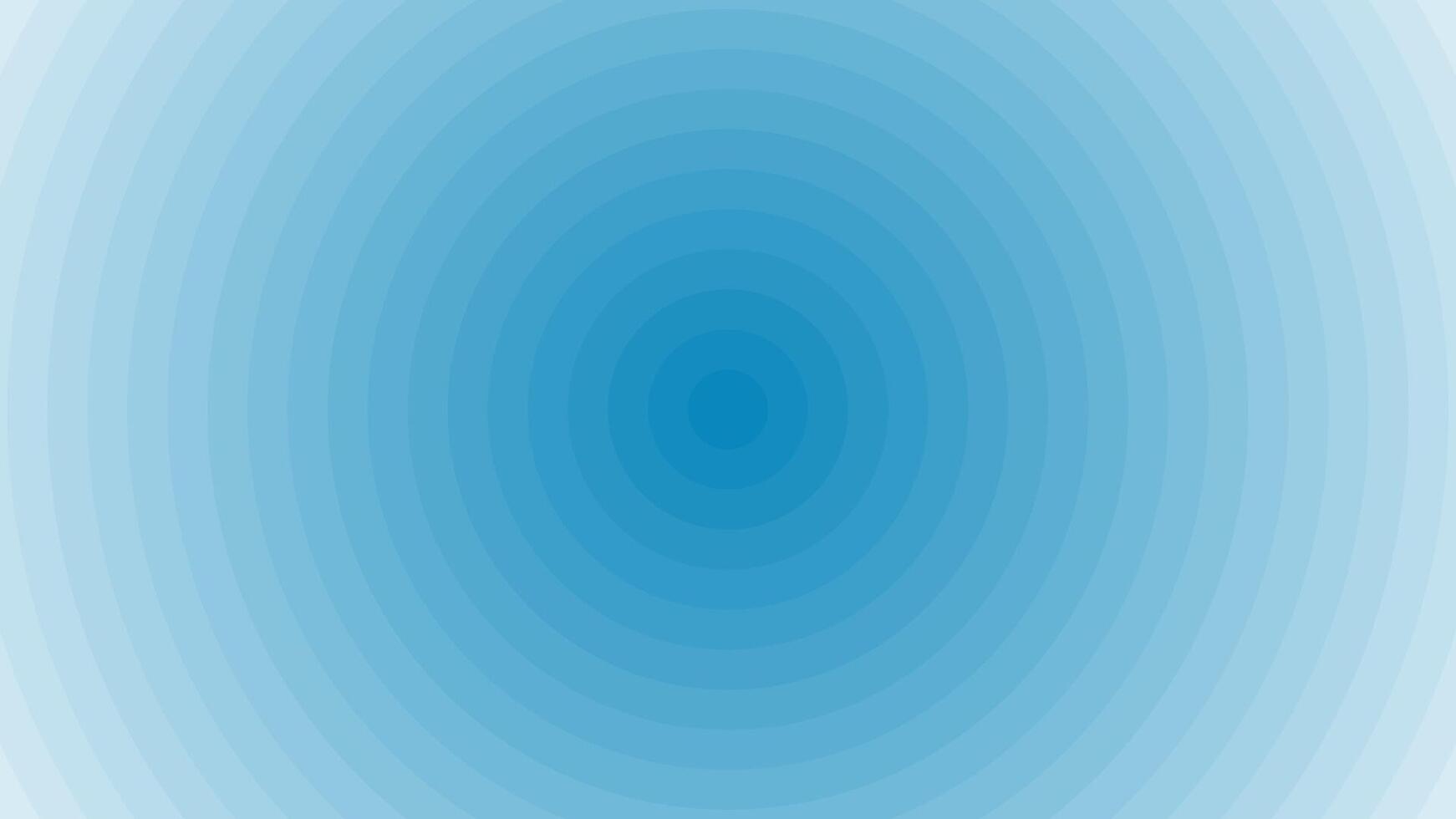 Blue radial gradient background with concentric circle pattern, perfect for digital presentations, UI design, or modern web interfaces vector