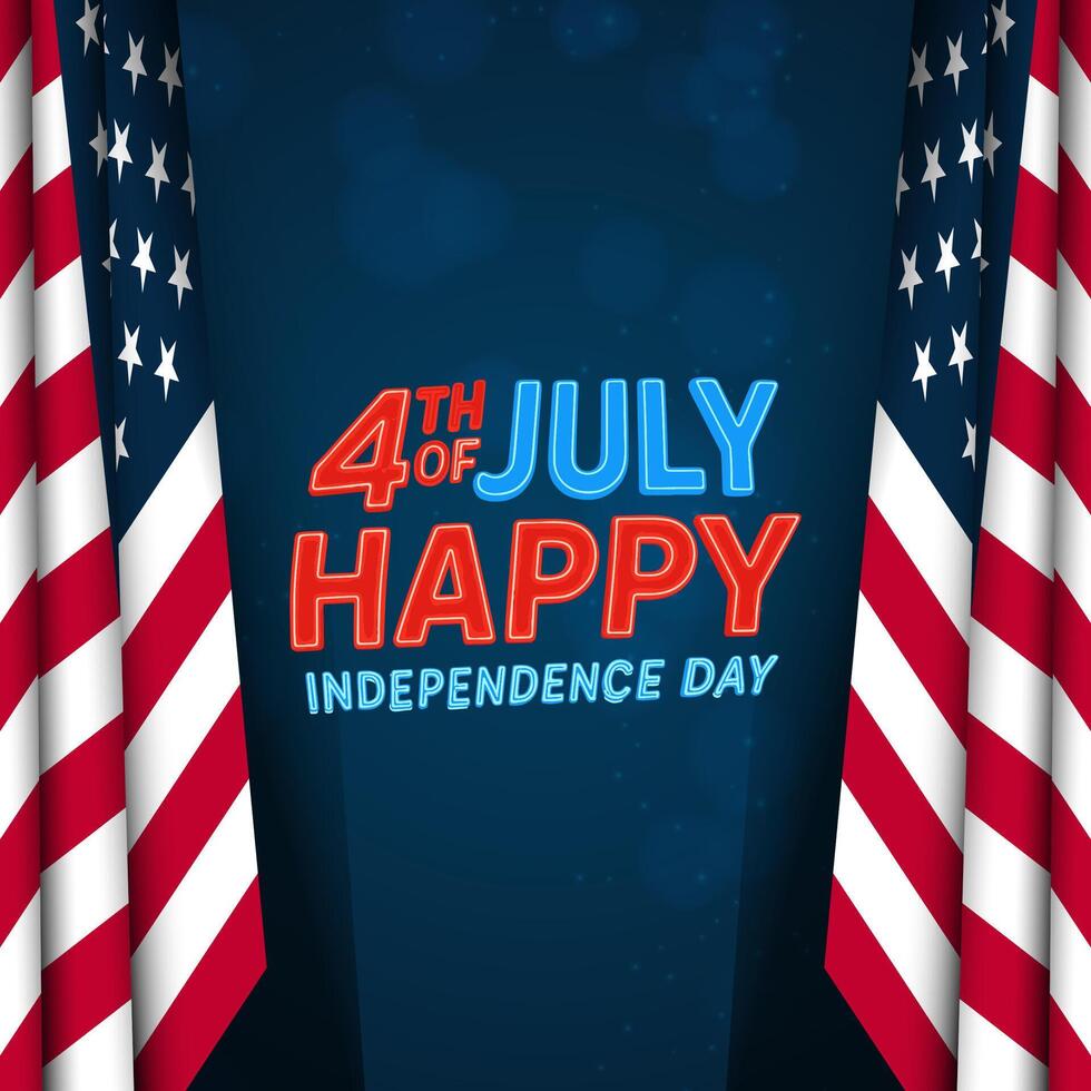 4th of July celebration graphic vector