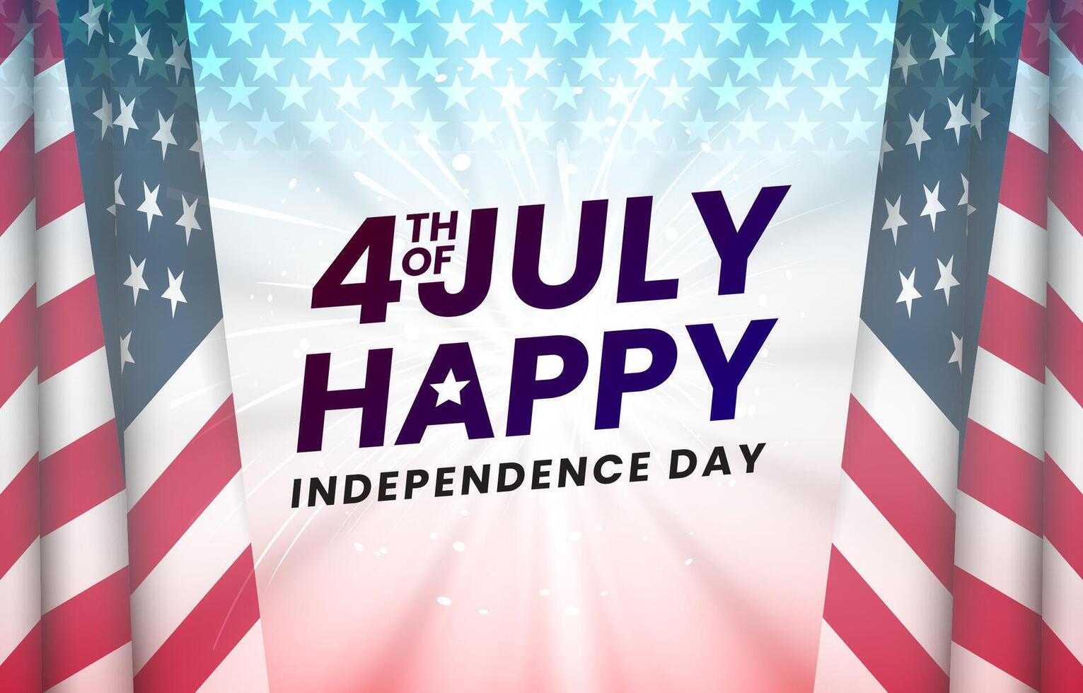 4th of July Independence Day graphic vector