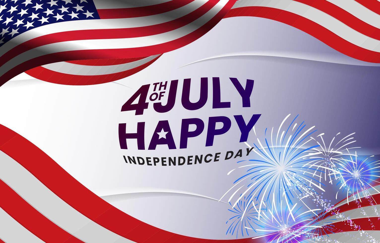 4th of July Independence Day graphic vector