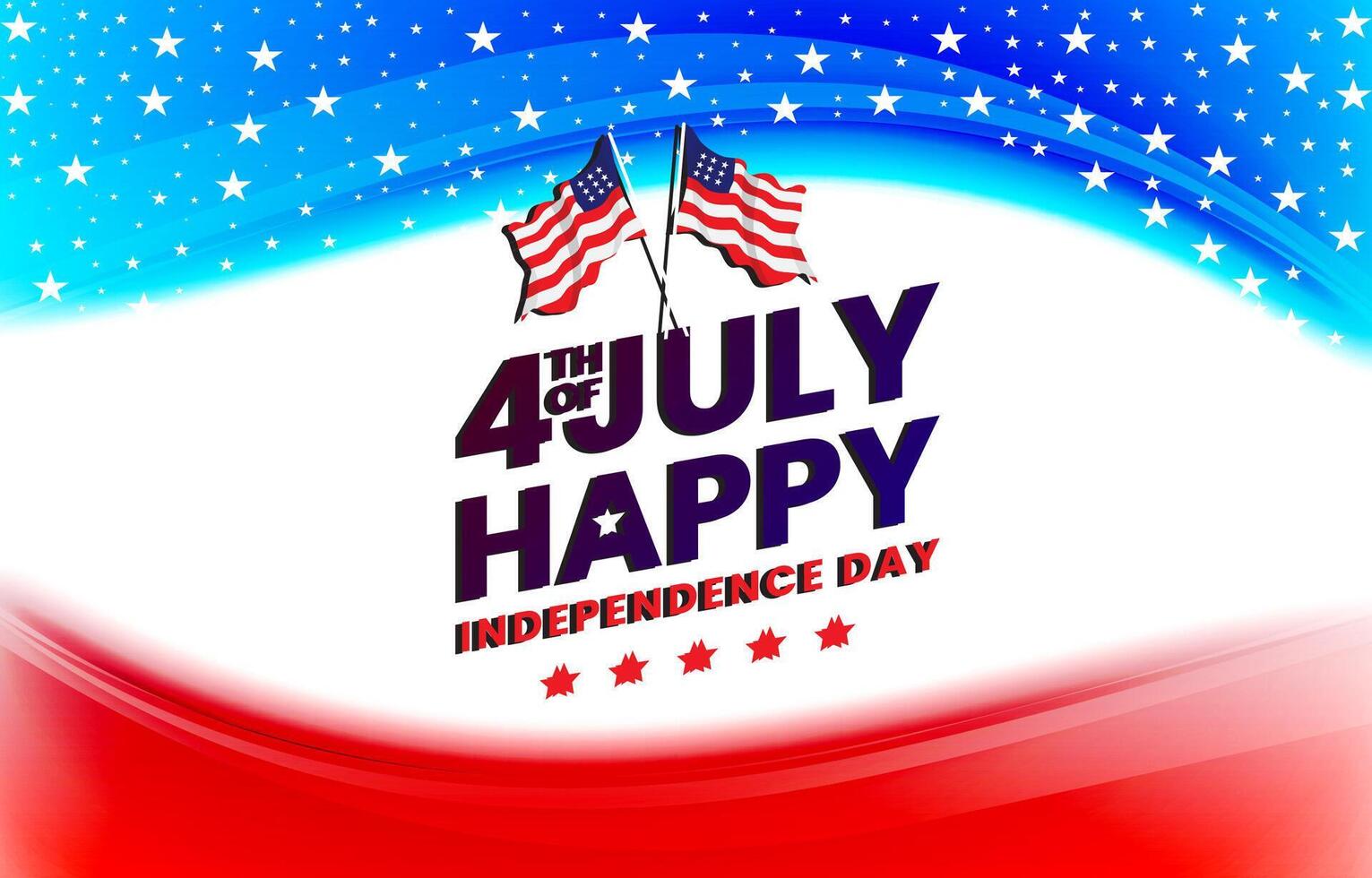 4th of July Independence Day graphic vector