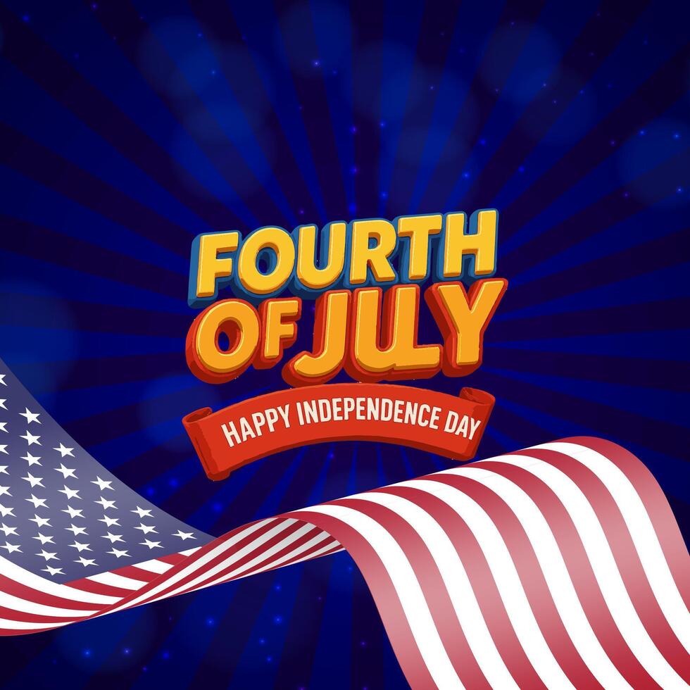 Fourth of July celebration image vector