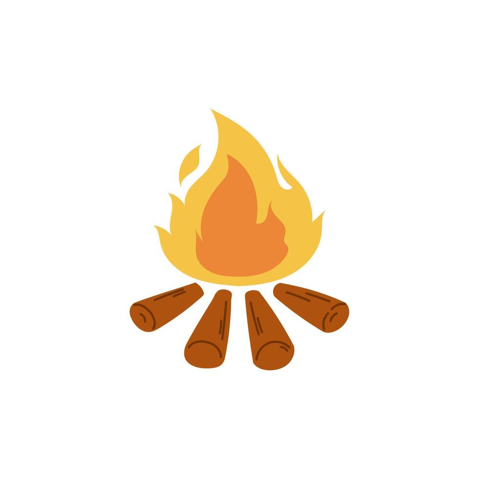 campfire icon illustration vector