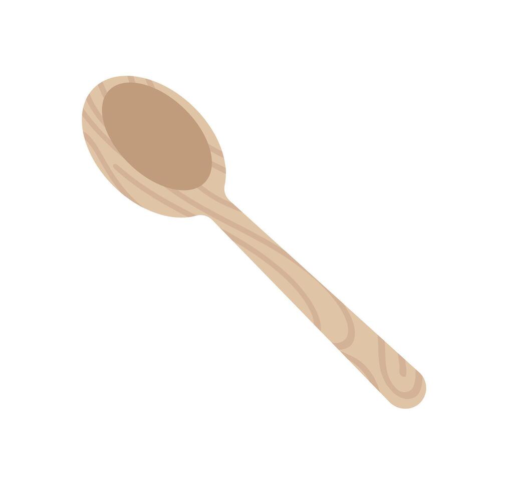 wooden spoon illustration vector