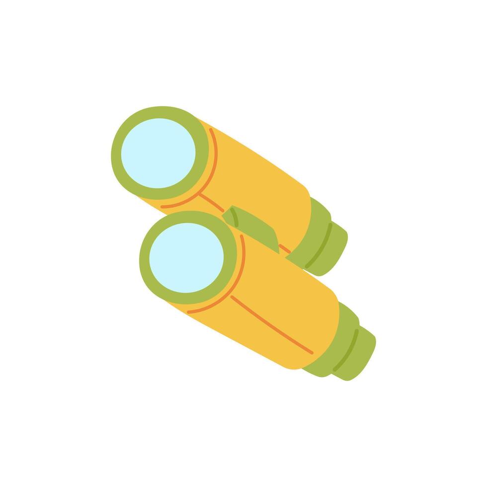binoculars icon in flat style isolated on white background vector