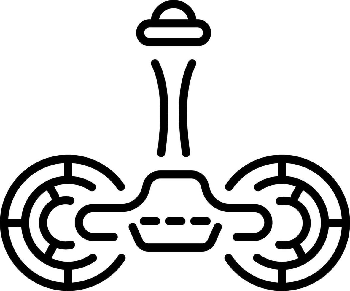 A line style icon showing angular momentum vector